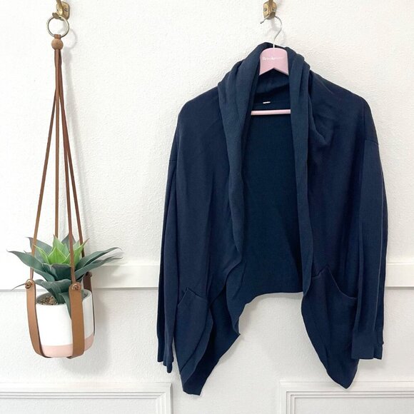 Lululemon Cabin Yogi Wrap Inkwell Cardigan Size 6 - Picture 1 of 5